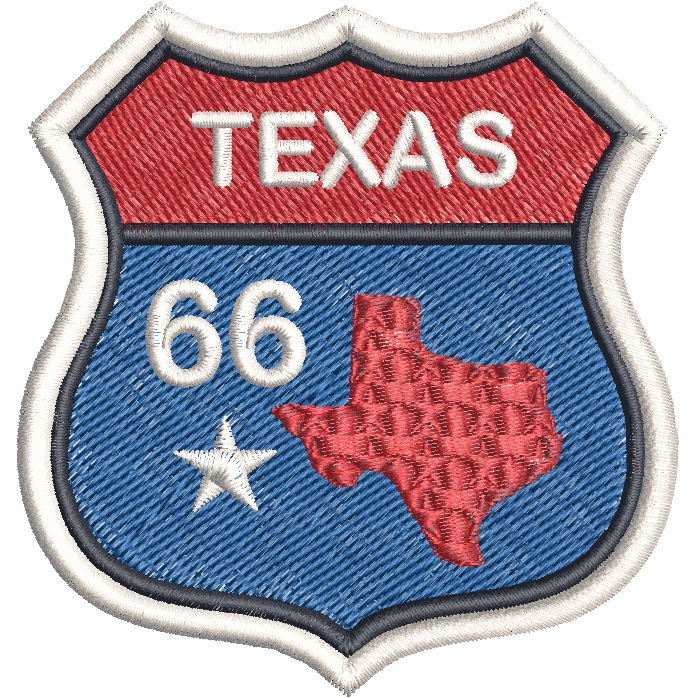Route 66 - Texas-Map